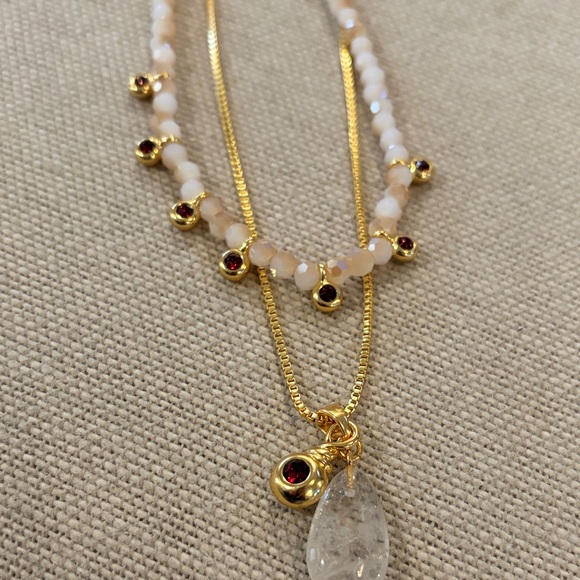 J. Crew Crystal and Stone Necklaces Set/NWT - Picture 8 of 11